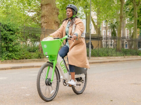 Lime electric bike