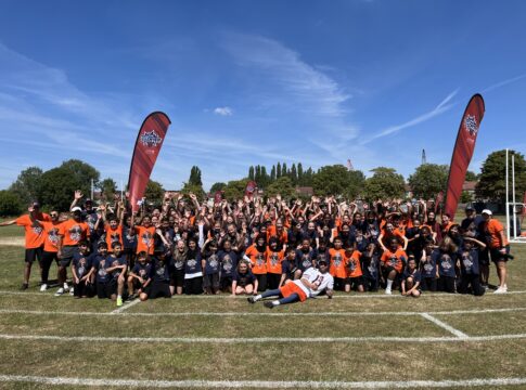 Chicago Bears Mini Monsters in UK at Selborne Primary School