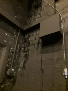 The Questors damage from the roof