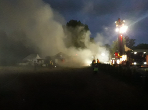 Southall sports pavillion blaze in Tenelow Lane