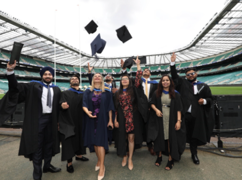 University of West London graduation at Twickenham Stadium