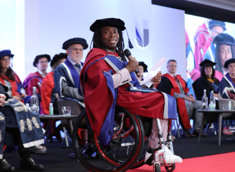 Ade Adepitan getting honourary degree from University of West London