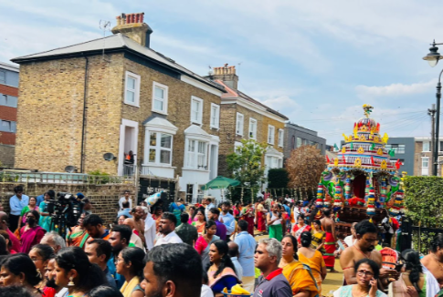 Chariot Festival in West Ealing. Photo: Karunaligam Sockalingam