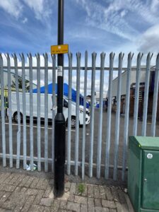 Active Crime Scene at Acton Business Centre cordoned off by police
