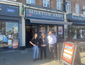 Outside The Morton Arms