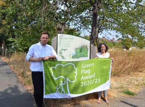 Peter Mason and Deidre Costigan at Perivale Park