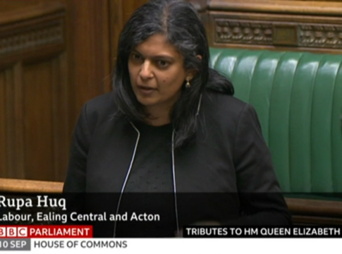 Dr Rupa Huq Parliament tribute to The Queen