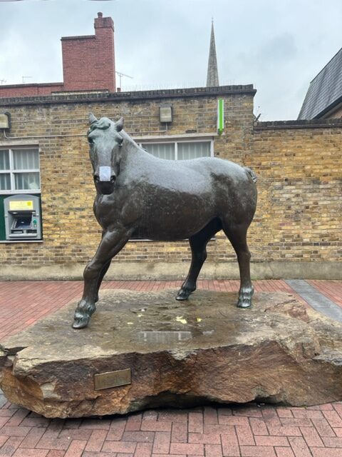 Bronze Horse unveiled by The Queen