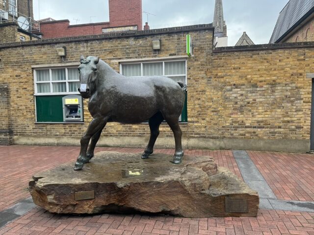Bronze Horse unveiled by The Queen