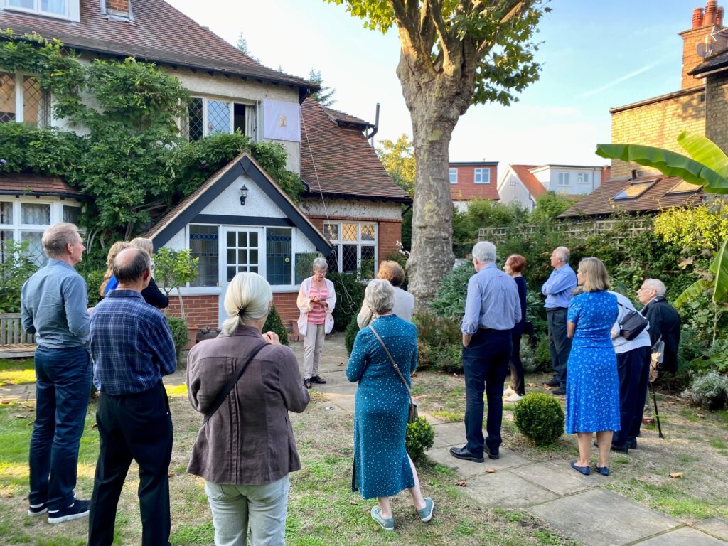 Ann Chapman introducing the unveiling