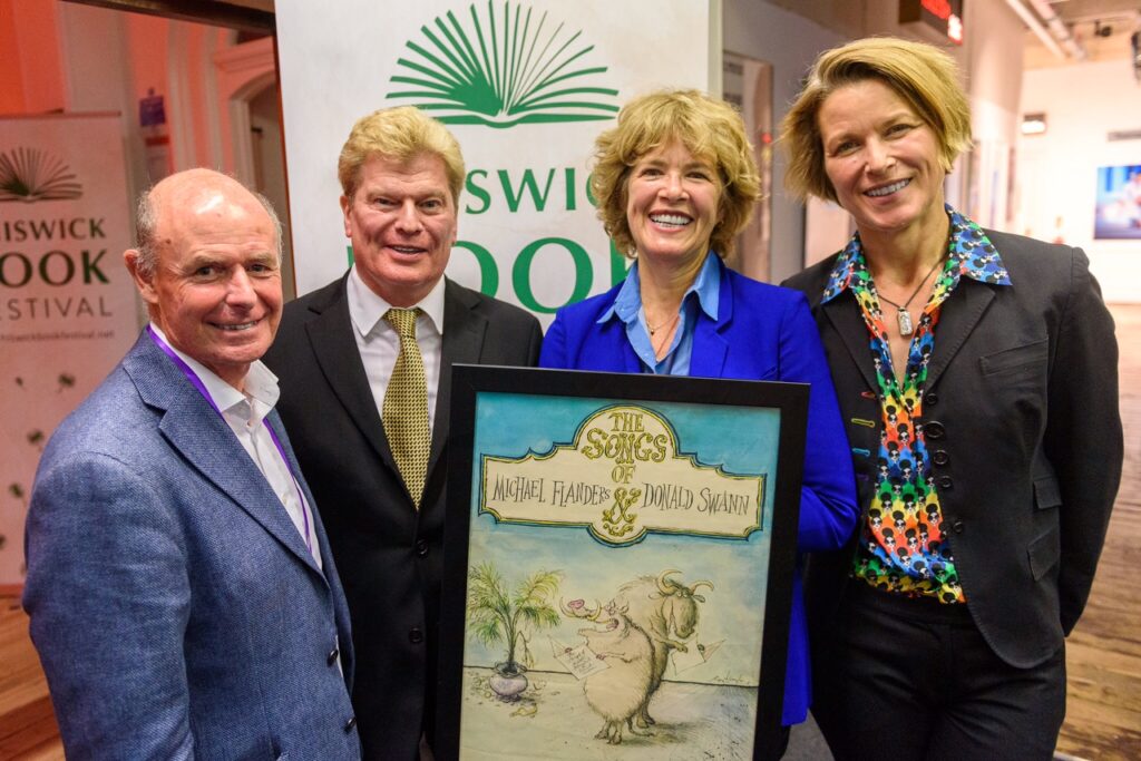 Torin Douglas, Graham McCann, Laura Flanders and Stephanie Flanders