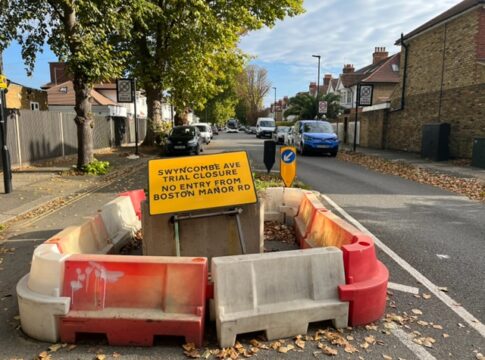 Swyncombe Avenue closed from Boston Manor Road