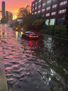 Flooding in North Acton