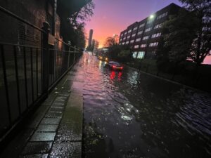 Flooding in North Acton