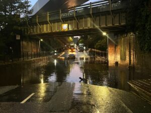 Flooding in North Acton