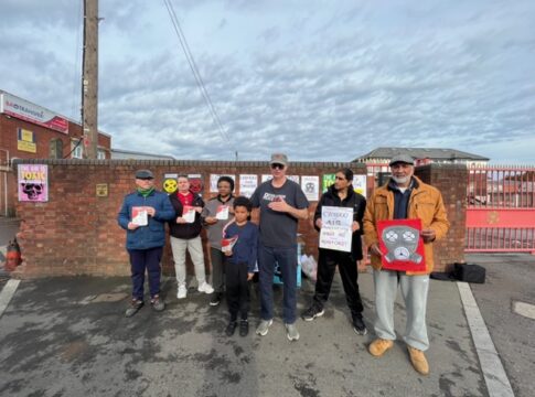 Residents in Southall protest about two incinerators in a residential area