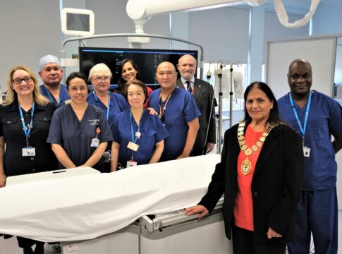 Ealing Mayor opens Ealing Hospital's new cath lab.