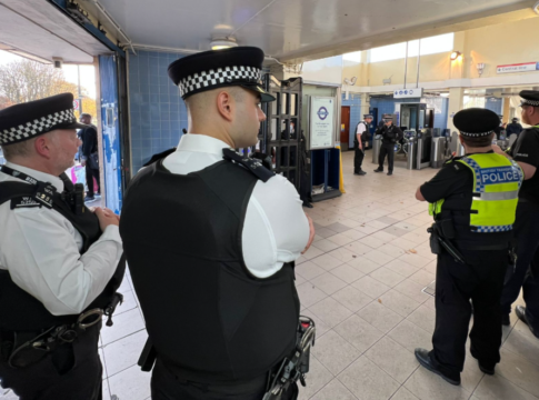 MPSSpecials at Northolt Underground Station crack down on county line drug dealing-