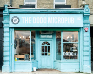 Outside the Dodo Micropub in Hanwell