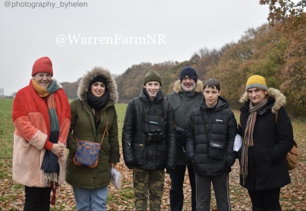 Daniel and Rowan with Councillors at Warren Farm