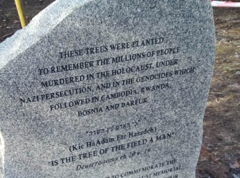 Holocaust Memorial stone. Photo: Ealing Council