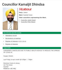 Councillor Kamaljit Dhindsa