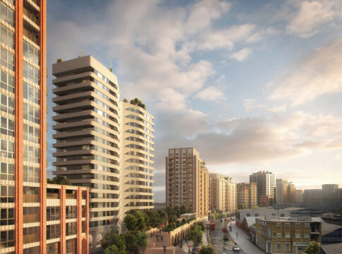 Computer generated image of TfL development by Bollo Lane