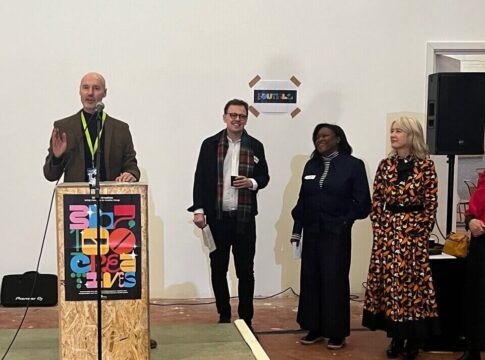 Ealing Council arts and culture manager Jan De Schynkel speaks at the launch of the new Ealing cultural manifesto and action plan