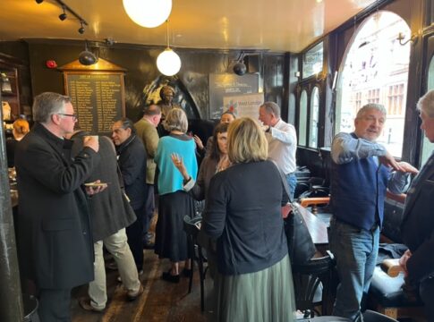 Networking at Acton Business Breakfast