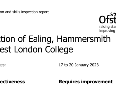 Ofsted downgrades West London College from 