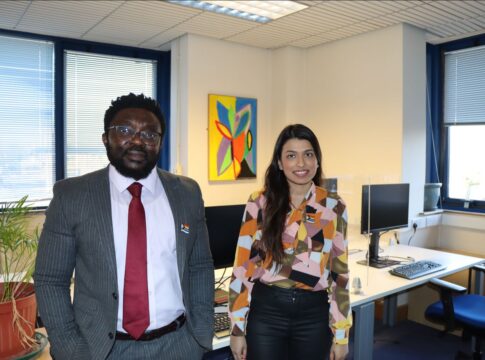 Adebayo Tijani, head of equality, diversity and inclusion at West London NHS Trust with colleague