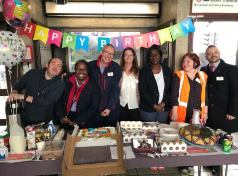 Celebrating 140th birthday of Boston Manor Underground Station. Photo: Transport for London