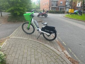 Lime bike in Ealing