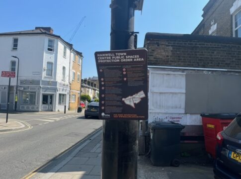 Public Spaces Protection Order (PSPO) for Hanwell. Photo: EALING.NEWS