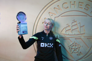 Chloe Kelly of Man City winner of Barclays' Player of the Month for April 2023
