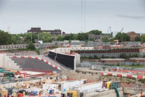 Progress on Old Oak Common Station. Photo: HS2