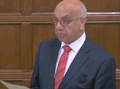 Virendra Sharma MP in Parliament