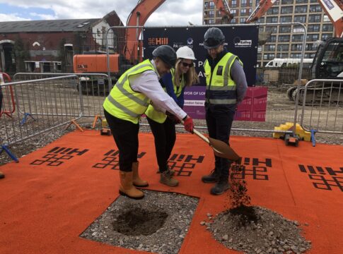 Groundbreaking at Park Avenue in Southall. Photo: Ealing Council