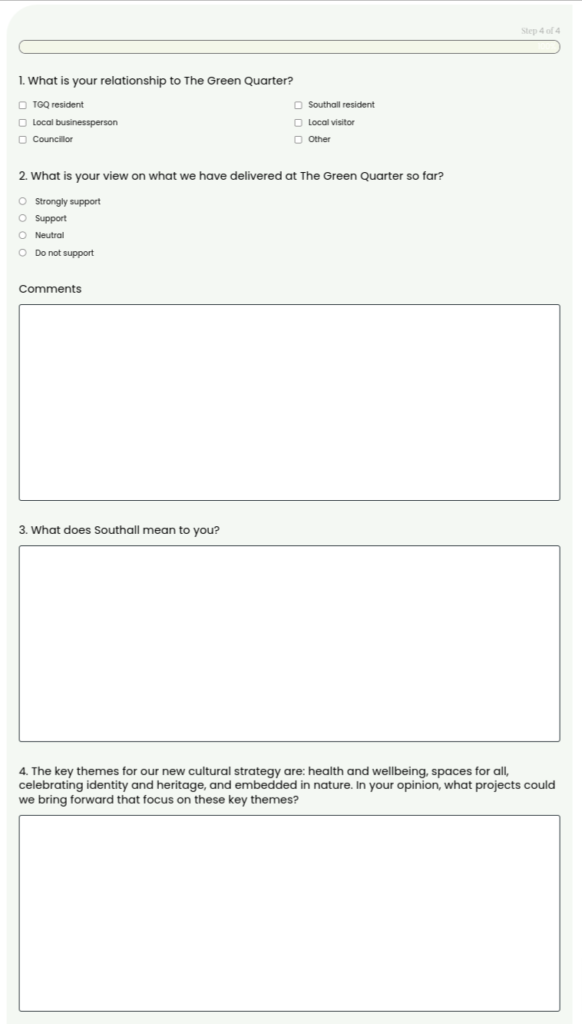 The Green Quarter phases 4-9 consultation questions