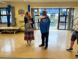 Mayor of Ealing, Councillor Hitesh Tailor with Dr Clare Dillon at Clayponds
