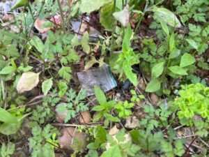 Drug baggies littered around Marston Court in Hanwell