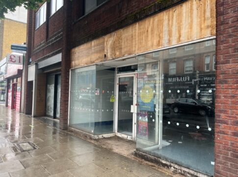 Closed down shops in West Ealing