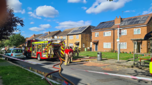 Ferrymead Avenue in Greenford house fire. Photo: Local resident David