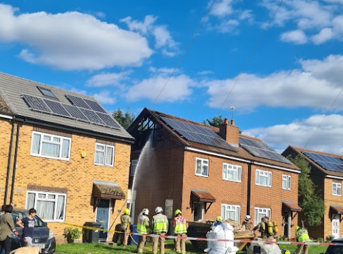 Ferrymead Avenue in Greenford house fire. Photo: Local resident David