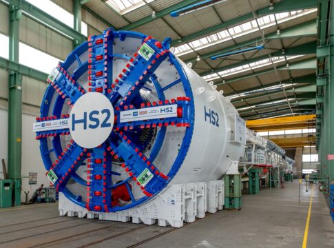 HS2 tunnel boring machine. Photo: HS2