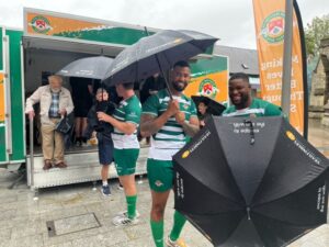 Players from Ealing Trailfinders at Dickens Yard