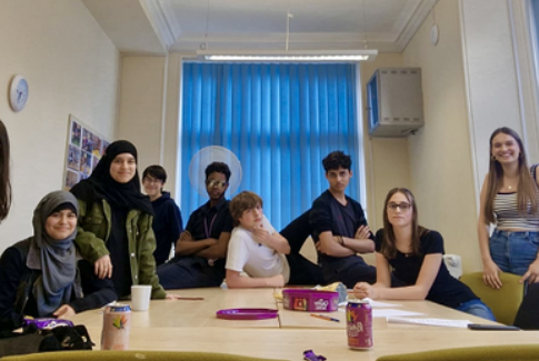 Young people at Hanwell Community Library's Youth Club