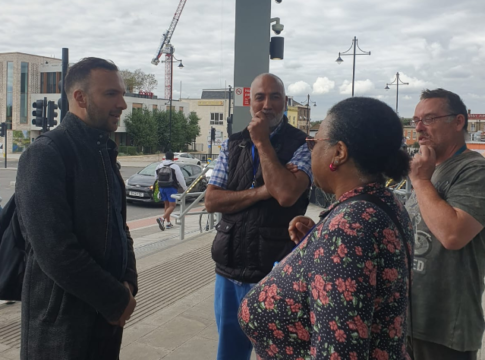 Zack Polanski meets CASH campaigners in Southall