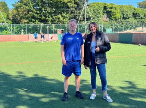 Chris Warren and Sally Chacatte.