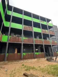 Inside Meath Court, Hope Gardens, Acton. Photo: EALING.NEWS